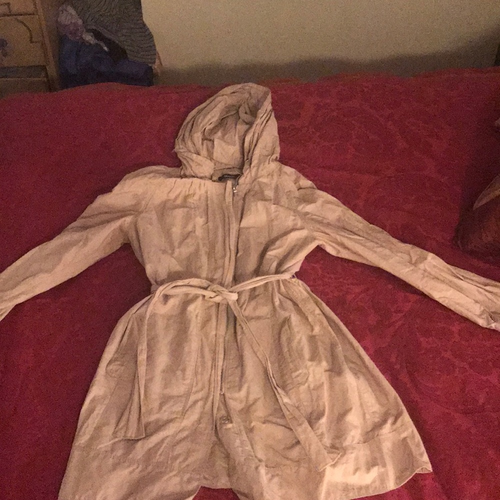 Beige Lightweight Raincoat